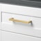 Gliderite Hardware 5-1/16 in. Center to Center Solid Square Bar Pull Satin Gold 21683-128-SG-1 - alternate 3